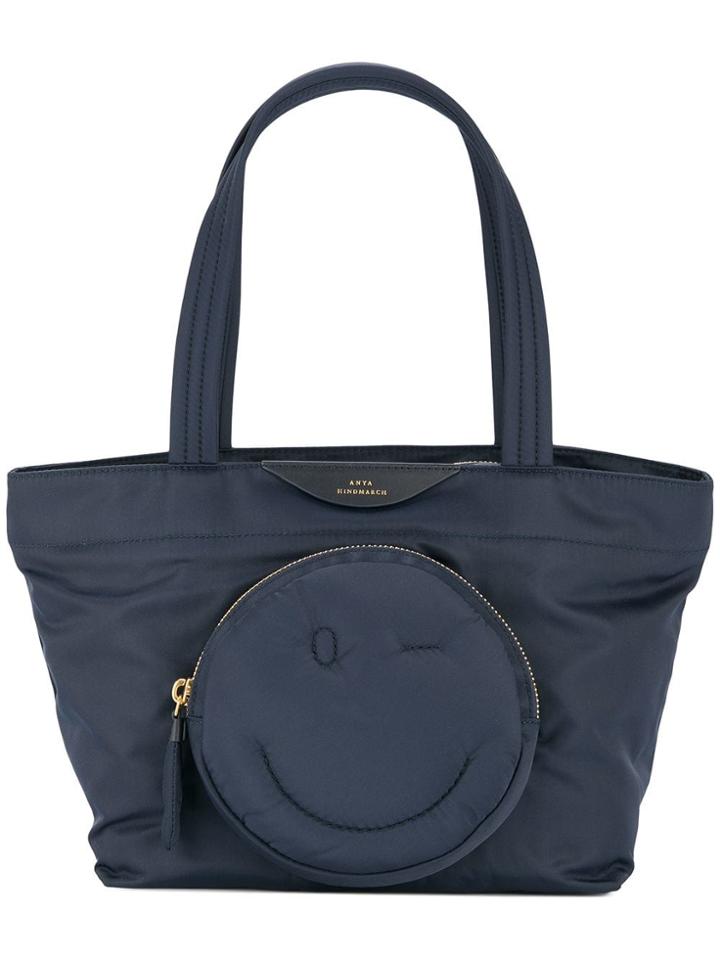 Anya Hindmarch Mini Chubby Wink Tote - Blue
