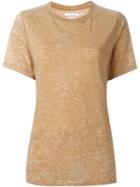 Isabel Marant Étoile 'dena' Heathered T-shirt, Women's, Size: Xl, Nude/neutrals, Cotton/polyester