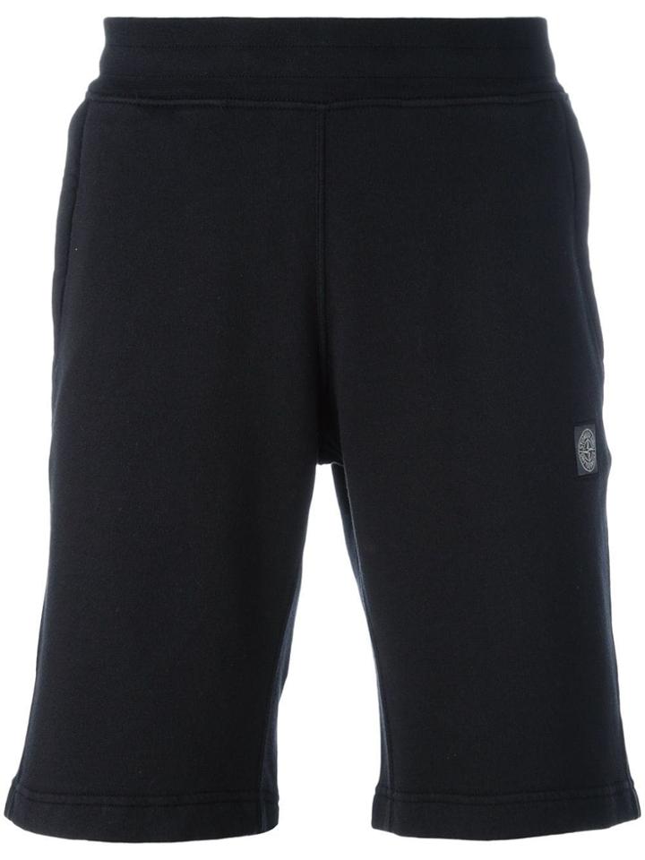 Stone Island Casual Track Shorts - Black