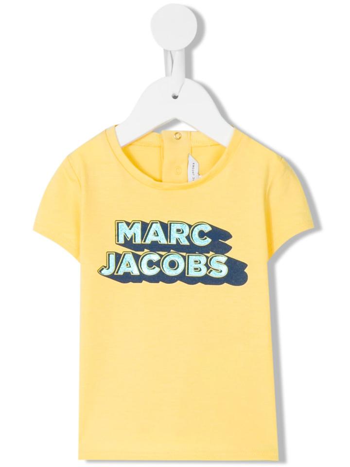 Little Marc Jacobs - Logo Print T-shirt - Kids - Cotton - 6 Mth, Yellow/orange