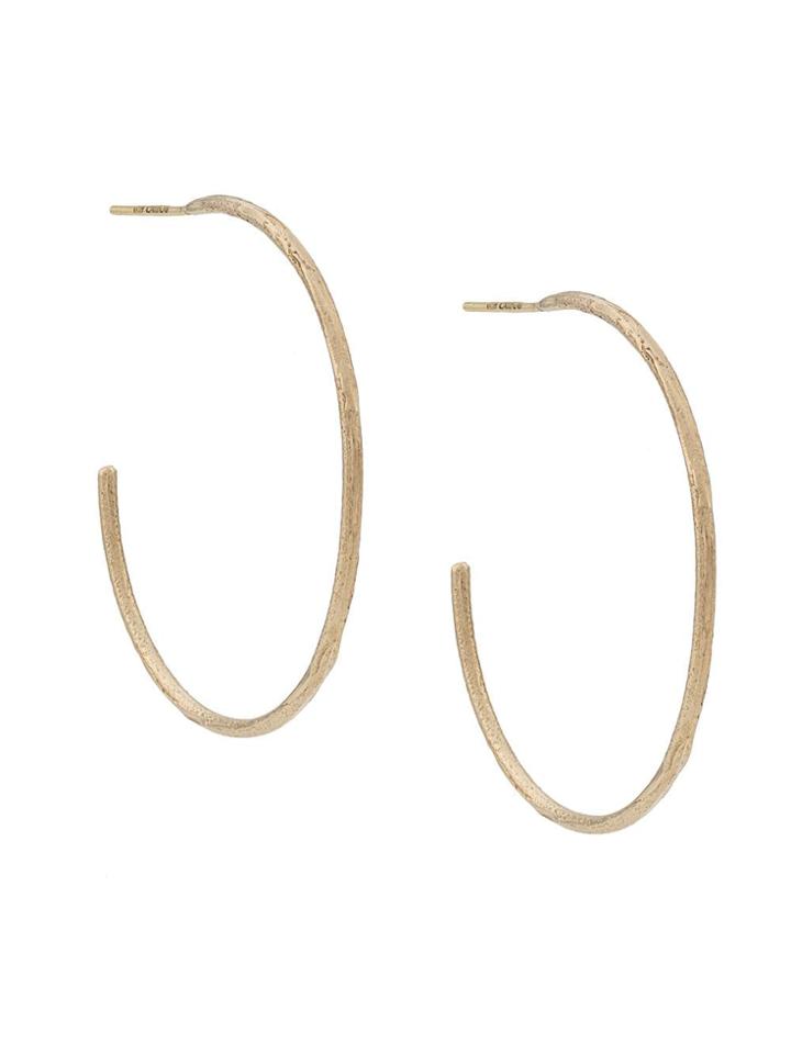 Ellis Mhairi Cameron 14kt Yellow Gold Xxxxii Origins Large Skinny Hoop