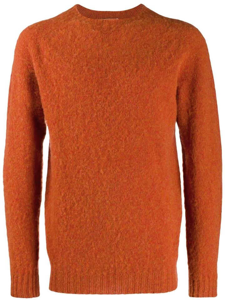 Officine Generale Long-sleeve Fitted Sweater - Orange