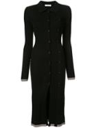 Christopher Esber Ribbed Knitted Midi Dress - Black