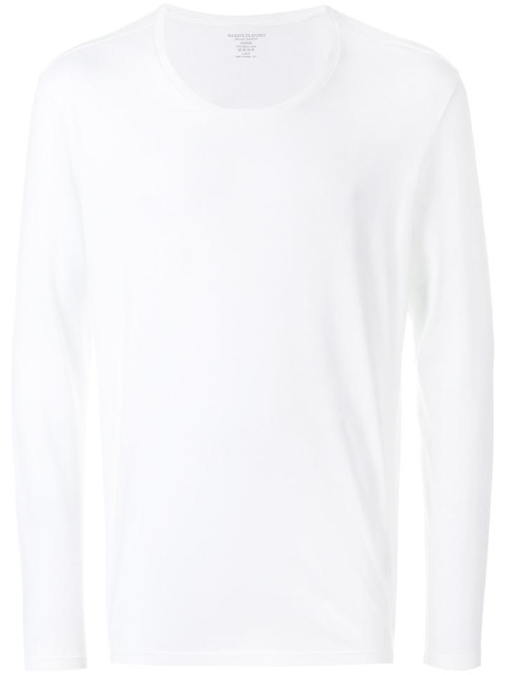 Majestic Filatures Crew Neck Jumper - White