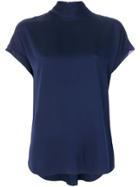 By Malene Birger High Neck Top - Blue