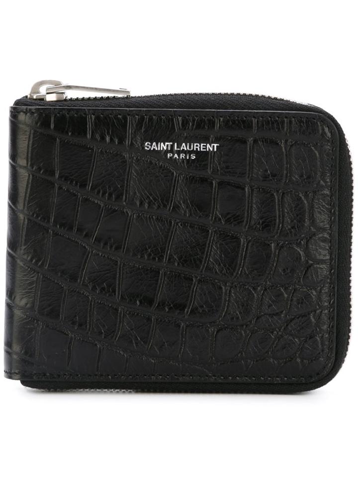 Saint Laurent 'paris' Compact Wallet