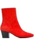 Dorateymur Droop Nose Boots, Women's, Size: 36, Red, Leather/suede