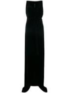 Gareth Pugh Sleeveless Velvet Wrap Dress - Black