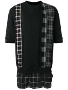 3.1 Phillip Lim Tartan Contrast Sweatshirt - Black