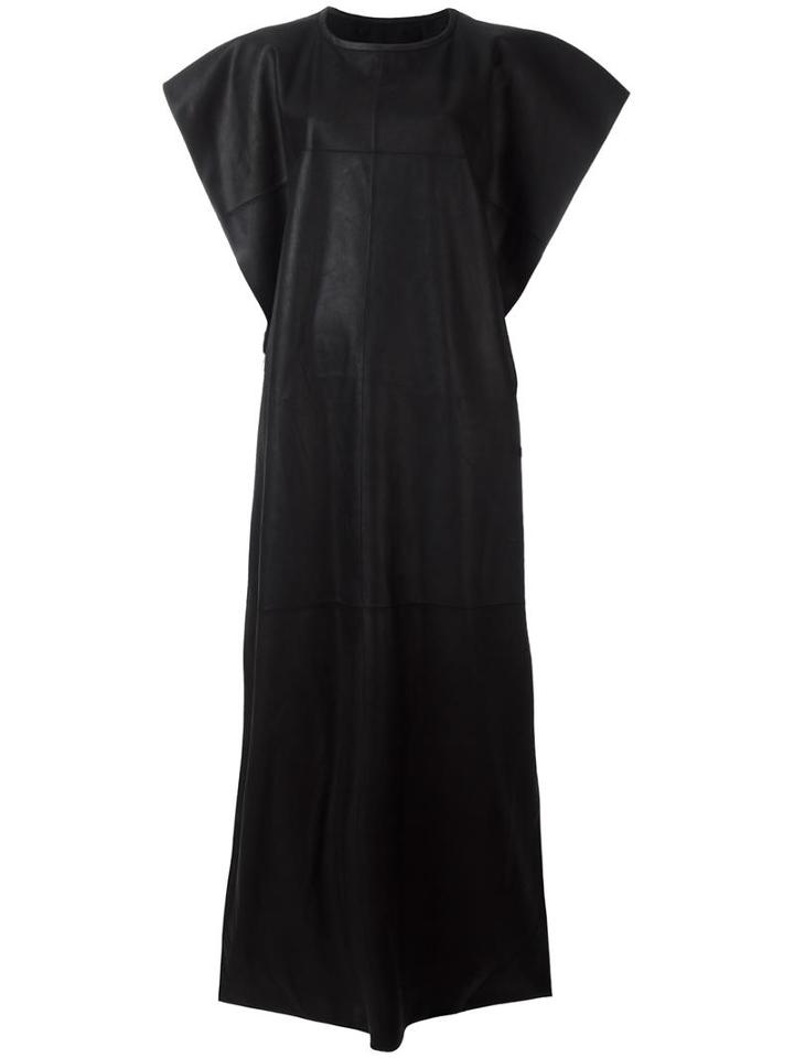 Gareth Pugh Stitch Detail Dress, Women's, Size: 38, Black, Silk/cotton/lamb Skin