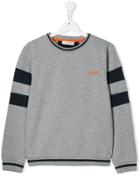 Cesare Paciotti 4us Kids Teen Embroidered Logo Sweatshirt - Grey