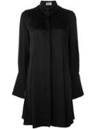 Lanvin Collarless Shirt Dress, Women's, Size: 38, Black, Acetate/viscose