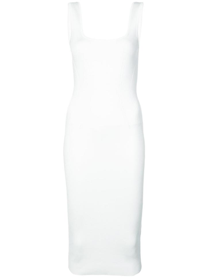 Cushnie Et Ochs Fitted Midi Dress - White