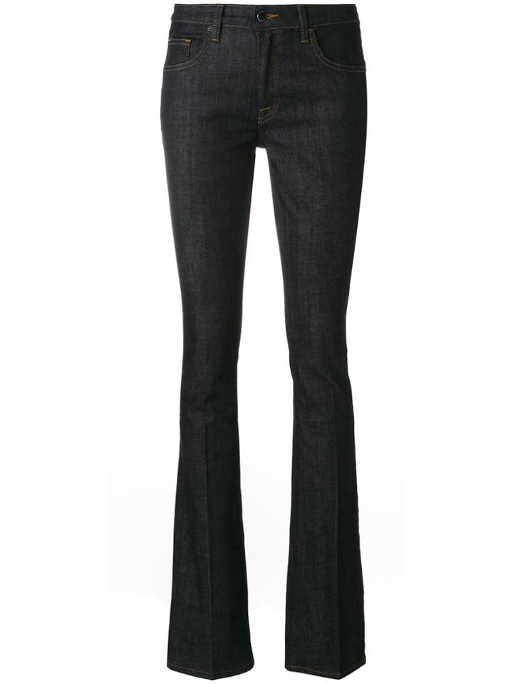 Victoria Victoria Beckham Raw Stretch Bootcut Jeans - Blue