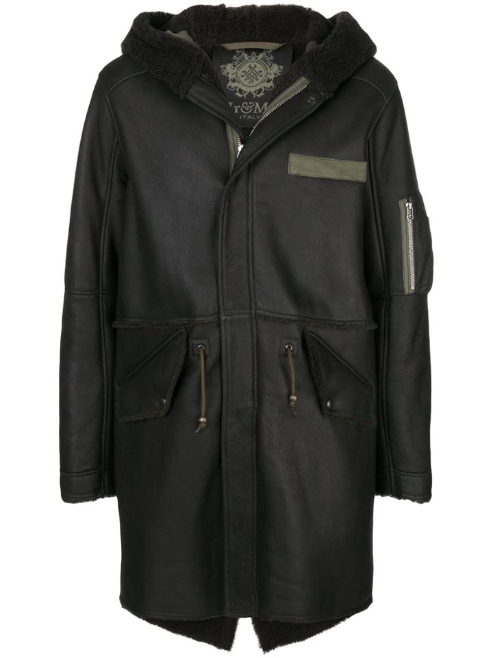 Mr & Mrs Italy Zipped Hooded Coat - Green