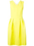 Ps By Paul Smith - Flared Dress - Women - Cotton/nylon/viscose - 40, Yellow/orange, Cotton/nylon/viscose