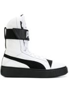 Puma Two Tone Hi-top Sneakers - White