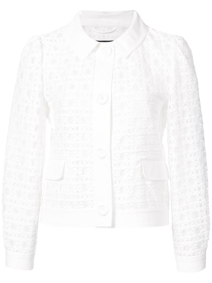 Boutique Moschino Classic Crochet Blazer - White