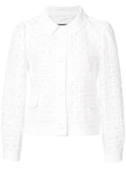 Boutique Moschino Classic Crochet Blazer - White