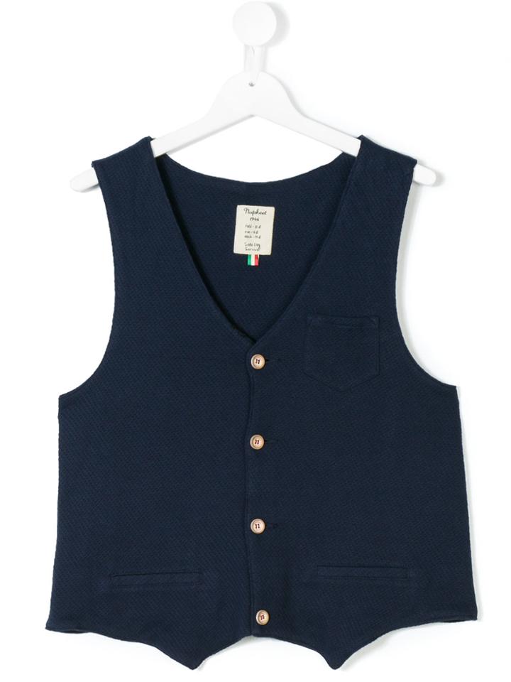 Nupkeet Denim Waistcoat - Blue