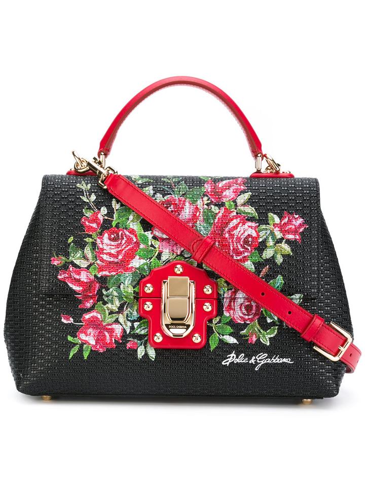 Lucia Tote - Women - Leather - One Size, Black, Leather, Dolce & Gabbana