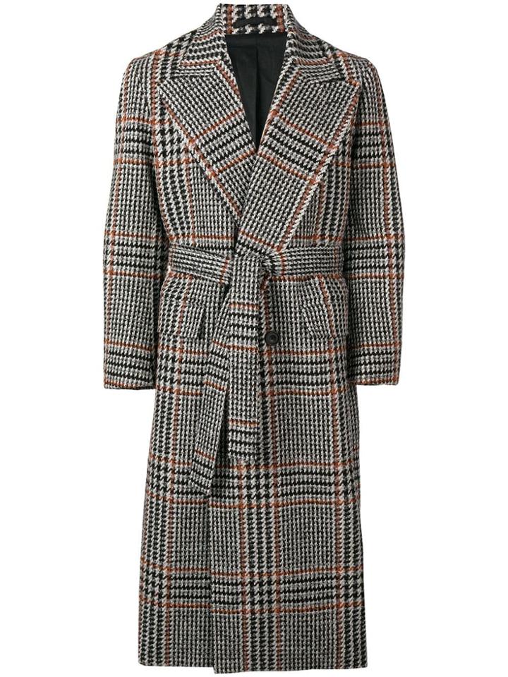E. Tautz Double Breasted Polo Coat - Grey