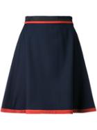 Loveless Mid-rise A-line Skirt, Women's, Size: 34, Blue, Polyester