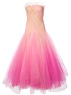 Oscar De La Renta Tulle Ball Gown - Pink & Purple