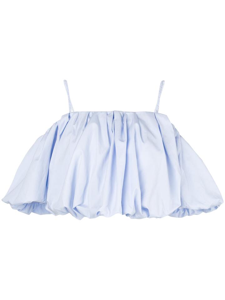 3.1 Phillip Lim Ruffled Open Shoulder Blouse - Blue