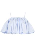 3.1 Phillip Lim Ruffled Open Shoulder Blouse - Blue