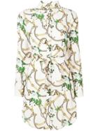 Liu Jo Chain Print Shirt Dress - Neutrals