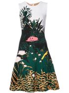 Oscar De La Renta Foliage A-line Dress - White