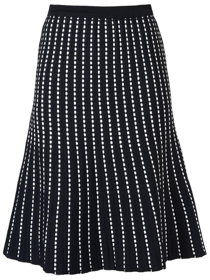 Egrey Midi Knitted Skirt, Women's, Size: Gg, Black, Polyamide/spandex/elastane/viscose