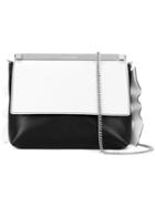 Manurina Contrast Shoulder Bag, Women's, Black, Calf Leather