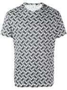 Salvatore Ferragamo Motorcycle Print T-shirt, Men's, Size: Small, White, Cotton