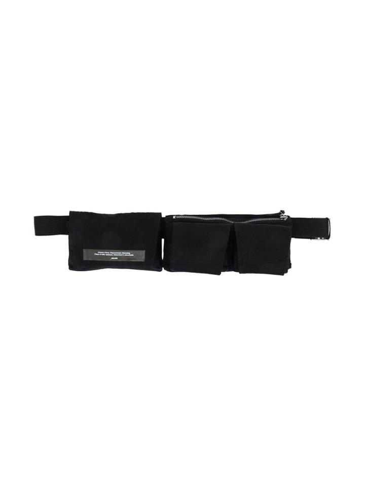 Julius Multi Pocket Belt Bag - Black