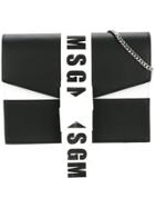 Msgm Logo Strap Shoulder Strap - Black