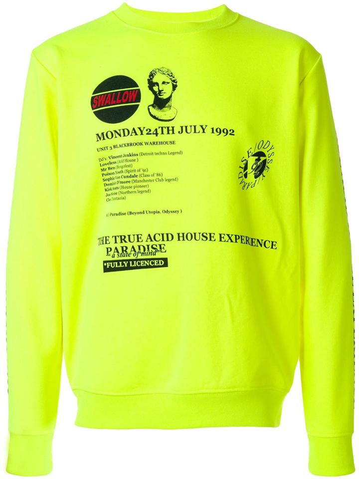 Mcq Alexander Mcqueen Graphic Print Sweatshirt - Yellow