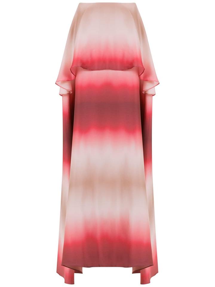 Amir Slama Long Silk Skirt - Red