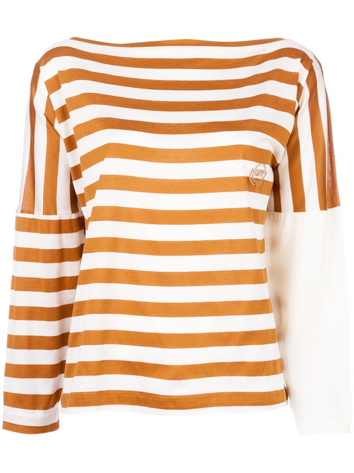 Gianfranco Ferre Vintage Striped Top - Yellow & Orange