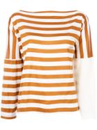 Gianfranco Ferre Vintage Striped Top - Yellow & Orange