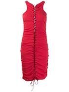 Unravel Project Ruched Dress - Red