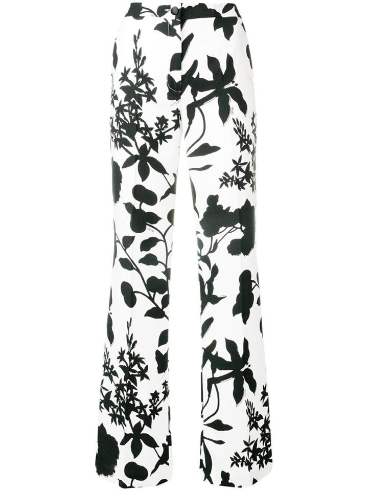Liu Jo 'leaves' Print Trousers - White