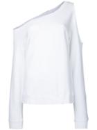 Rta - Cut-out Sweatshirt - Women - Cotton - Xs, White, Cotton