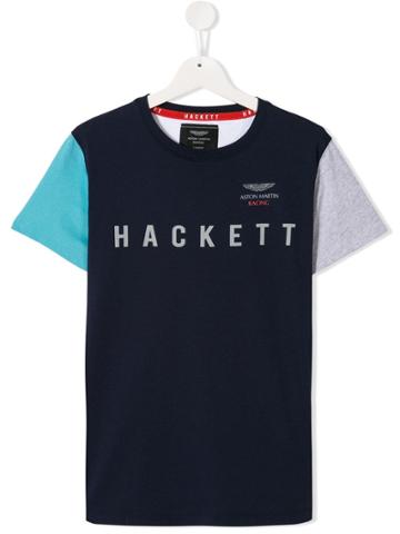 Hackett Kids Teen Colour Block T-shirt - Blue
