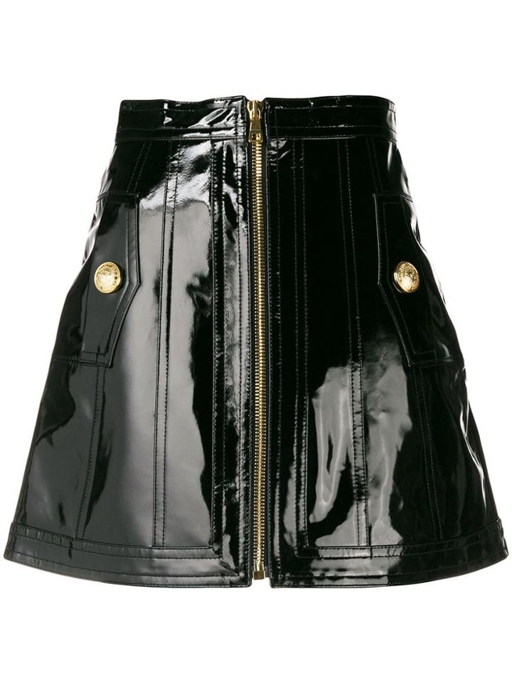 Balmain High-waist Mini Skirt - Black