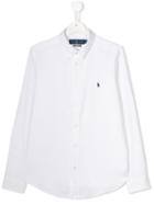 Polo Ralph Lauren Teen Cotton Logo Shirt - White