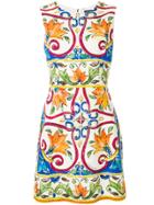 Dolce & Gabbana Abito Tile Print Dress - Multicolour