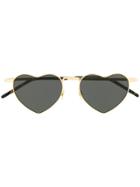 Saint Laurent Eyewear Heart Sunglasses - Gold