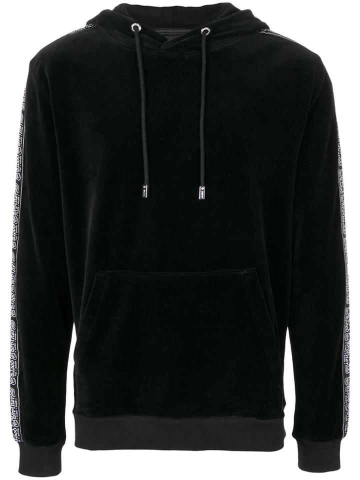 Blood Brother Velvet Hoodie - Black